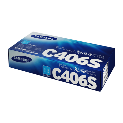 Samsung CLT-C406S Cyan Original Toner Cartridge